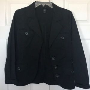 Black H&M cotton jacket with some stretch.